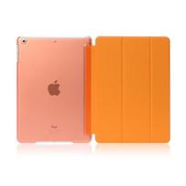 Prabangus planšetinio kompiuterio smūgiams atsparus išmanusis odinis stovo dėklas, skirtas Apple iPad Pro Air 9,7 10,5 10,9 10,2 11 colių I Pad Mini 1 2 3 4 5 6 For IPad Mini 6 oranžinė