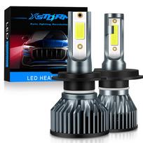 2vnt H7 LED H4 priekinių žibintų lemputės H1 H8 H11 9005 HB3 9006 HB4 9012 Hir2 COB Led automobilio lemputė 20000LM 9004 HB1 9007 HB5 H13 9008 High Low Turbo Mini priekinis žibintas 9012 Hir2 gray