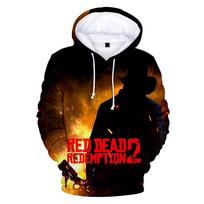 Žaidimas Red Dead Redemption 2 Hoodie 3D Print Vyrai Moteriški Gatvės Apranga Megztiniai Negabaričiai Megztiniai Su gobtuvu Megztiniai Vaikiški Viršutiniai Drabužiai S brown