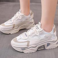 Spring Autumn New Breathable Thick Sole Fashion Sports Leisure Vulcanized Shoes: Wear Resistance, Increase 40 gray