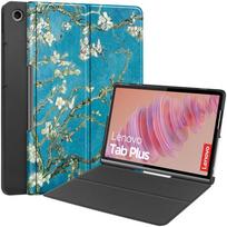 Skirtas „Lenovo Tab Plus 2024 Case“, 11,5 colių mielas dažų PU odos atverčiamas stovo dangtelis, skirtas „Lenovo tb351fu Xiaoxin Pad Studio Case Cover Kids“ Xiaoxin Pad Studio blue
