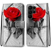Prabangus dažytas odinis dėklas Piniginės knygos stiliaus apsauginis dangtelis, skirtas Samsung Galaxy S25 S24 S23 S22 S21 S20 Plus Ultra S10E S23Ultra S25Ultra S24FE Samsung Galaxy S20 Plus