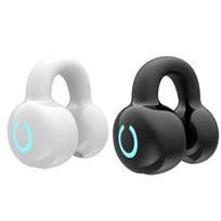 Belaidės Bluetooth 5.3 ausinės, ausies segtukas, ausinės su mikrofonu, HiFi stereo, sportinė laisvų rankų įranga, triukšmo slopinimo ausinis juoda/balta