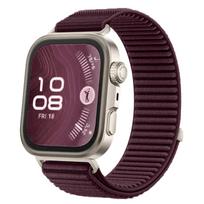 Nailoninė kilpinė apyrankė Huawei Watch Fit 3/4/4 Pro, pintas kvėpuojantis apyrankės dirželis, oficialus laikrodžio dirželis Huawei Watch 4 Pro/Fit 4 For Huawei Fit 4 Pro gray