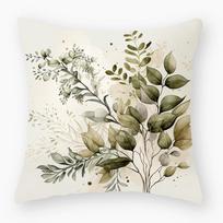 Nauja Nordic aukso lapų pagalvės užvalkalas Retro žali augalai Lengvas prabangus namų miego pagalvės užvalkalas Dėklas cotton and linen 45 * 45cm