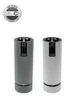 Peugeot Line Duo Electric 15cm U'SELECT Carbon + Aluminium druskos ir pipirų malūnėlių rinkinys