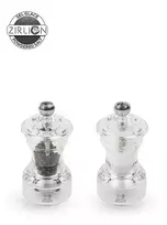 Peugeot Bistro pipirų ir druskos malūnėlių rinkinys Z 10 cm Duo Acrylic Transparent