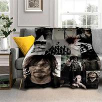 Daryl Dixon The Walking Dead Filmo Flanelinis pledas, Šiltas ir minkštas pledas Sofai, Sofa, Biurui, Namams, Kelionėms, Stovyklavimui, Gimtadienio dovana 30x40in