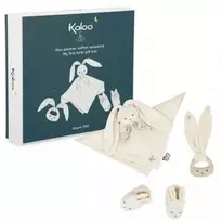 Kaloo 3-in-1 dovanų rinkinys Triušis (Komfortinis žaisliukas + Dantukų kramtukas + Batukai) Cream Lapinoo kolekcija