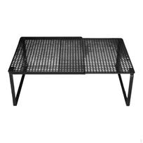Išplečiamas spintelės lentynos stovas Neslystantis spintos organizatorius Reguliuojamas lėkštėms Namų ūkio miegamasis Black 38 to 62cm