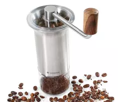 Zassenhaus Kavos Malūnėlis BARISTA Nerūdijantis Plienas / Stiklas Rankinis Keraminis Girnapusinis Malūnėlis