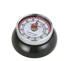 Zassenhaus Timer Speed Black mechaninis virtuvinis laikmatis 60 minučių