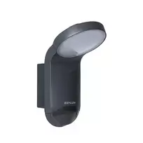 ESYLUX WILMA WL 100 OP LED lauko prožektorius 1000lm 4000K IP65 grafitas su PIR judesio detektoriumi
