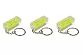 Kabelmeister Mini Spirit Level su raktų pakabuko žiedu - 3 vienetų rinkinys