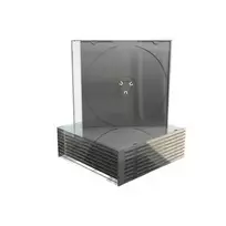 MEDIARANGE BOX21-M Jewelry Case – 1 disko dėklas – juodas – permatomas – plastikinis – 120 mm – 140 mm