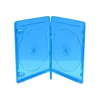 MEDIARANGE BOX38-3-30 Blu-ray dėklas - 3 diskai - Mėlynas - Skaidrus - Plastikinis - 120 mm - RoHS
