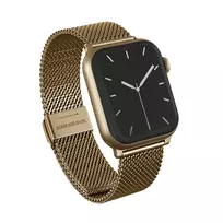 BURGA Metal Mesh Elegance, skirta Apple Watch 42/44 mm (auksinė)
