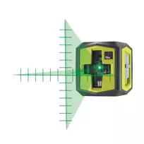 RYOBI Kryžminis lazeris, žalias spindulys, diapazonas 15 m