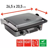 FRITEL WaffleTastic CW 3668 Širdelės formos vaflinė, metalinis antracitas, 1600W