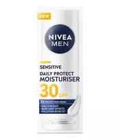 NIVEA Men Sensitive Daily Protect Drėkinamasis Veido Kremas su SPF30 50ml