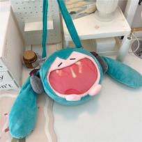 Hatsune Miku Japonų Anime Pliušinis Kimštas Žaislas Lėlė Minkšta Pagalvė Ateities Lėlė Q Versija Mielas Kalėdinė Dovana Vaikams Kuprinė žalia