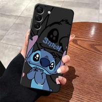 Animacinis Disney Stitch Juodas Minkštas Telefono Dangtelis dėklas Samsung Galaxy A50 A04 A40 A16 A10 A12 A05 A20 A13 A30 A15 A06 A70 A17 Galaxy A16 black