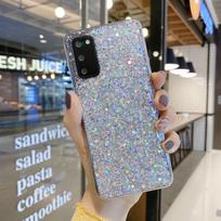 Prabangus blizgučių dėklas Samsung Galaxy A52 A12 A72 A51 A71 A50 A41 S21 Ultra 5G S20 FE S10 Plus A 70 minkšto silikono dangtelis For A72 (4G 5G) black