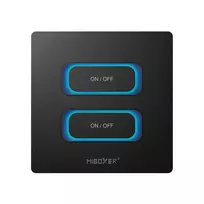 MIBOXER ESW2B 2-Gang Smart Switch LED nuotolinio valdymo pultas su WiFi ir 2,4GHz judesio jutikliu bei reguliavimu