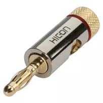 Sommer Cable HICON HI-BM06-RED Bananinis Kištukas Garsiakalbiams su Universaliu Gnybtu ir Sraigtiniu Kontaktu