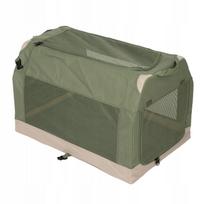 Sulankstoma šuns transportavimo dėžė Zooplus Basics, 76x50,5x48 cm, žalia