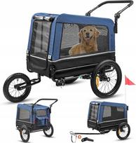 Vežimėlis šunims JOGGER TRAILER 3in1, didelė 240 l krovos vieta