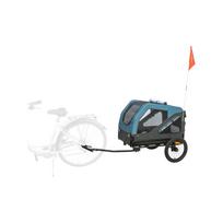 Dviračio priekaba šunims, 81–155 cm, mėlyna/pilka