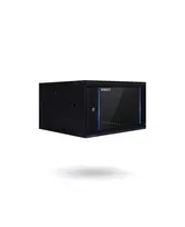RACKTEL RL-4504WRE 4U 600x450 Sieninis Montavimo Stovas, Juodas, Grūdinto Stiklo Durys