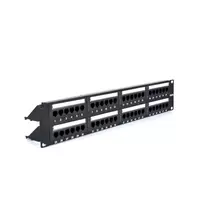 RACKTEL RL-PP4885E 48-Port Cat.5e UTP Patch Panel 2U 19-Inch Black