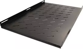 RACKTEL RL-P1000S 19 colių 1U fiksuota lentyna, 1000 mm gylis, 80 kg apkrova, juoda