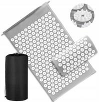Akupresūros kilimėlis su masažiniu pagalvėle, gerinantis kraujotaką