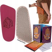 Akupresūrinis kilimėlis su 8 mm atstumais tarp adatėlių, kelioninis, burgundiškos spalvos, Sadhu Boards
