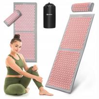 Didelė akupresūros kilimėlis HyperMotion 130 cm su pagalve ir užvalkalu