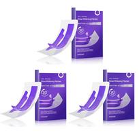 Violetinės nejautrių dantų balinimo juostelės, 7 vnt. profesionalių balinamųjų pleistrų 3boxes
