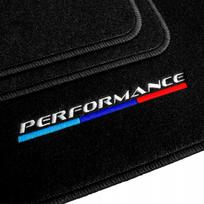 Storos veliūrinės kilimėliai BMW 3 E90/E91 2005–2012, su siuvinėta emblema