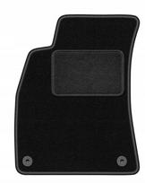 Automobilio kilimėlis SEAT Exeo 2008–2015, juodas, veliūras, LUX, vairuotojo pusei