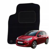 Automobilio grindų kilimėlis Citroen C3 2009–2016, VELOUR, vairuotojui, B