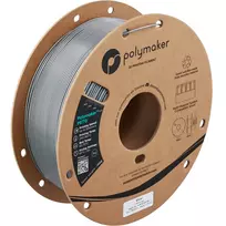 Polymaker PETG 3D spausdintuvo gija, 1,75 mm, 1 kg, sidabrinė (PB05010)