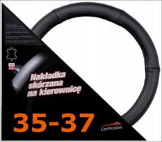 Vairo užvalkalas Carpassion, natūralios odos, juodas, S dydis, 35–37 cm