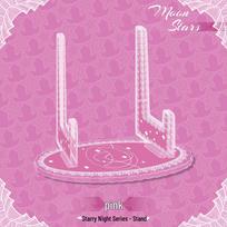 Starry Night Acrylic Badge Holder & Card Sleeve Display Stand Starry Night Stand rožinė