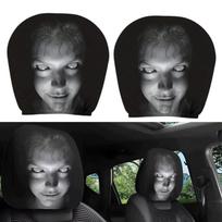 Automobilio galvos atramų užvalkalai, 2 vnt., Helovino stiliaus, B variantas