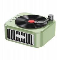 Nešiojama kolonėlė Retro, žalia, stereo garsas, CD grotuvas