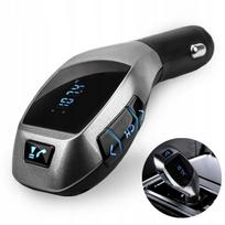 Bluetooth FM siųstuvas X5 su 2 USB, LCD ekranu ir MP3 grojimu