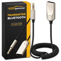 Bluetooth 5.1 USB adapteris automobiliui, 3,5 mm AUX siųstuvas