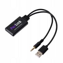 Bluetooth adapterio kabelis 5.3, 3,5 mm AUX ir USB jungtys, universalus